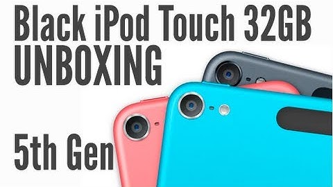 iPod Touch 5th Gen Unboxing! Black/Slate.
