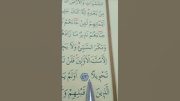 سورة فاطر الأية 43 إلى 44 القارئ سعد الغامدي