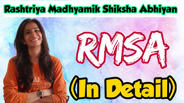 RMSA | Rashtriya Madhyamik Shiksha Abhiyan | B.Ed. | M.Ed. | UGC NET  Inculcate Learning | By Ravina