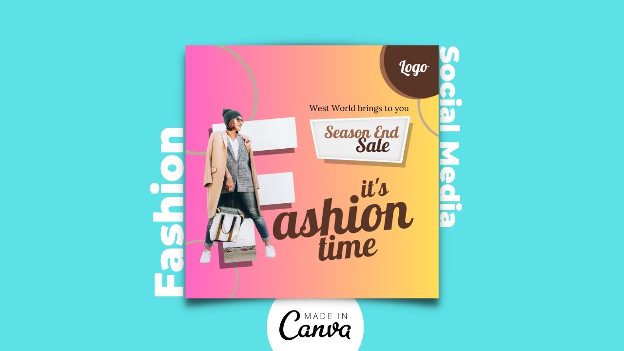 CANVA TUTORIAL | FASHION SOCIAL MEDIA POST DESIGN | Software INFO - YouTube