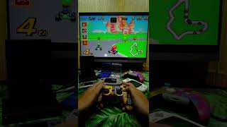 Peach Circuit in 4K! 🏁 Analogue Pocket + PS3 Controller on Mario Kart GBA