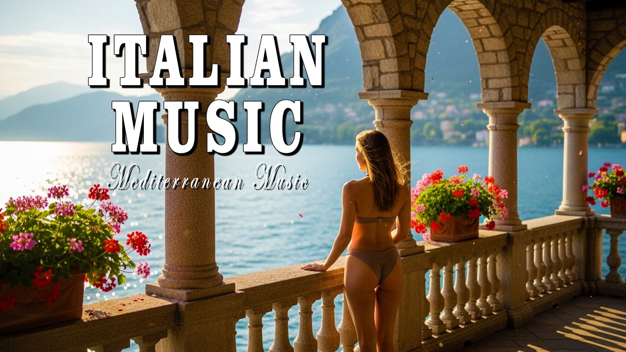 Morning in Italy & Mediterranean Music 🏡🌊 Scenic Coastal Italy & Lake Como Bliss 4k