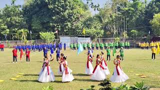 Prayer Dance By Cl-Ix Students Annual Sports Day -2025 St. Alphonsas High School, Tillapara