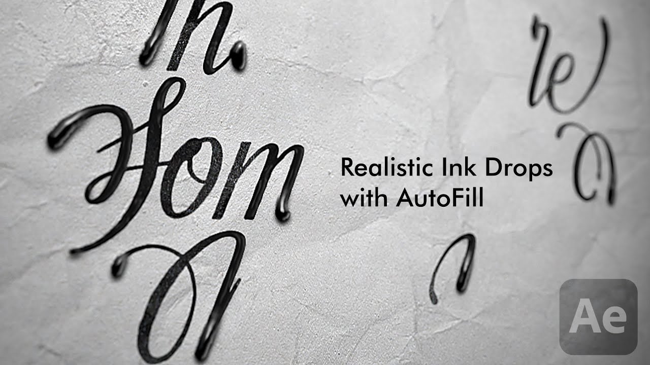Create Realistic Ink Drops with AutoFill in After Effects - YouTube