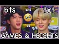 BTS & TXT VS: GAMES AND HEIGHTS