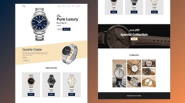 How to Create Responsive Watch Ecommerce Website Using Only HTML & CSS | Beginners Hindi Tutorial