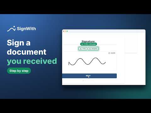 Sign a document you received