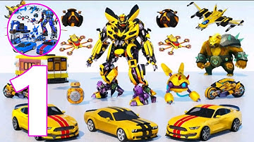 JET ROBOT CAR TRANSFORMATION : ROBOT CAR GAMES - ANDROID GAMEPLAY