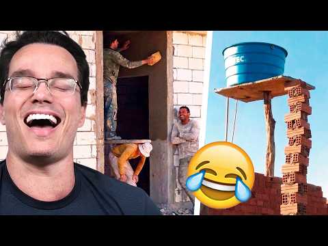 THE WORST BRICKLAYERS AND THE MOST BIZARRE CONSTRUCTIONS IN BRAZIL - Peter Reacts