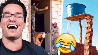 THE WORST BRICKLAYERS AND THE MOST BIZARRE CONSTRUCTIONS IN BRAZIL - Peter Reacts