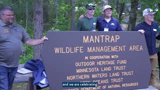 Mantrap Lake WMA Dedication