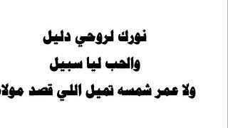 كلمات - ماشي في نور الله