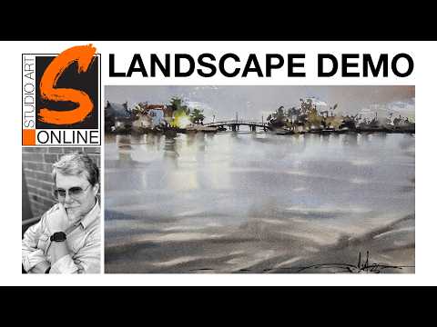 Studio Art Online - Lachine, Montreal (Watercolor Landscape Demo)