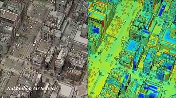 High Resolution and Accurate Thermal Mapping Image with Lidar Data