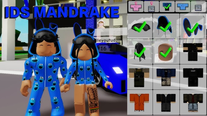 ID DE ROUPAS MANDRAKE BROOKHAVEN RP (Roblox) 