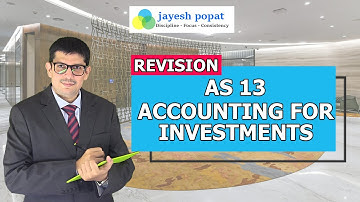 AS 13 Accounting for Investments Revision - Download Revision Notes