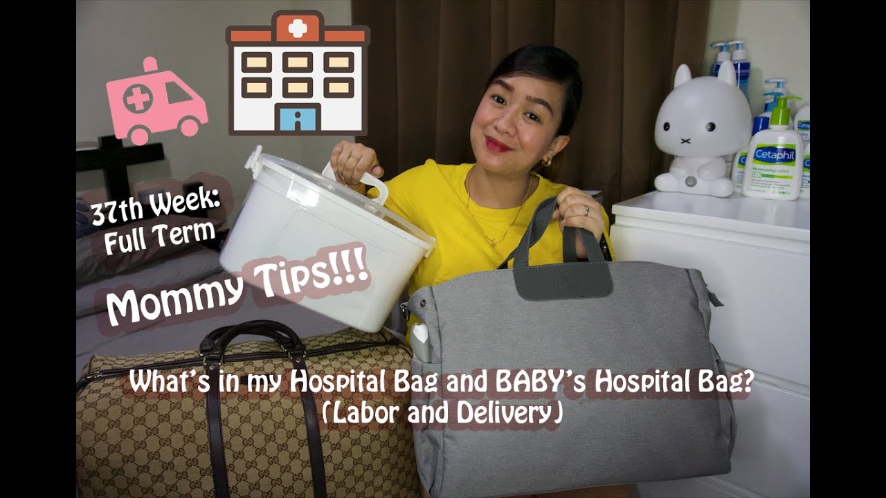 What's in my Hospital Bag and BABY's Hospital Bag? (Labor and Delivery)