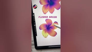 Flower Brush✨                            Download the Tools for Procreate App,link in bio