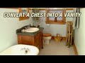 Convert an Antique Chest into a Bathroom Vanity