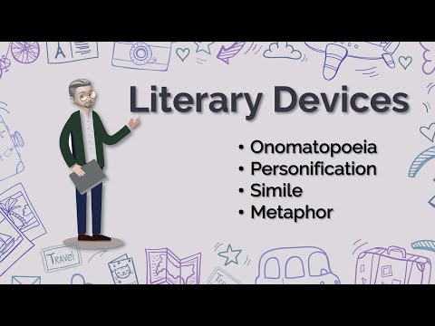 ESL - સાહિત્યિક ઉપકરણો (Onomatopoeia, Personification, Simile, and Metaphor)