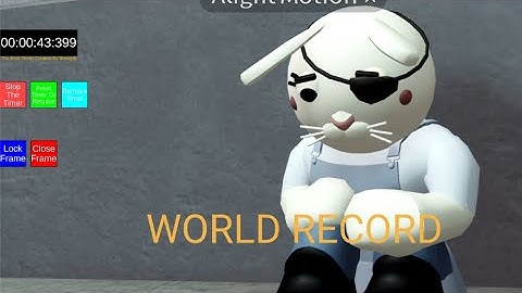 Roblox Piggy Decay Speedrun [00:43] [WORLD RECORD] [NO CHEATS]