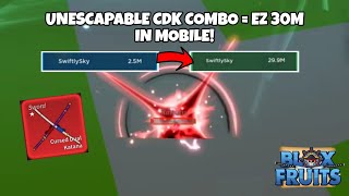 I used this INSANE Unescapable CDK Combo to Bounty hunt in Mobile! | Blox Fruit