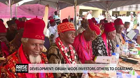 OBUAH WOOS INVESTORS AND OTHERS TO OGBALAND