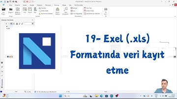 Netcad Nokta verisini exel formatında kayıt etme