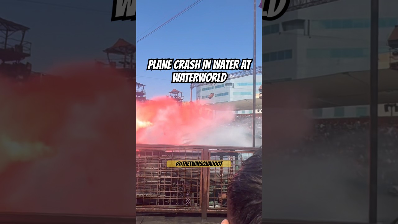Plane CRASH in water at WaterWorld YouTube