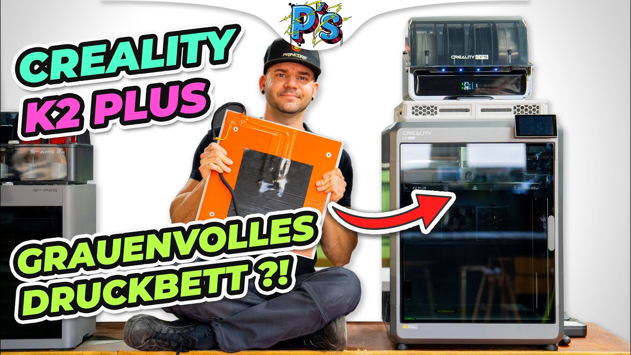 Creality K2 Plus Druckbett KATASTROPHE?! Mein Upgrade macht alles besser!