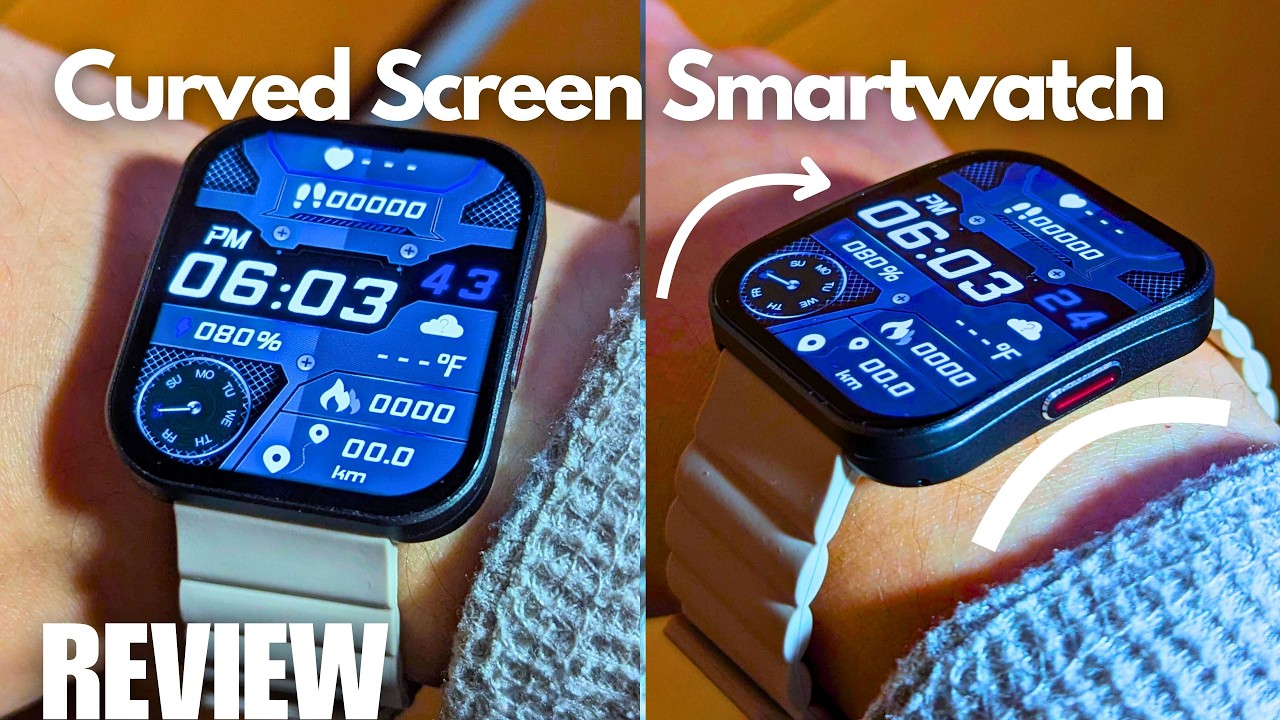 ОБЗОР: Умные часы Umik Slim с изогнутым экраном | Сенсорный экран AMOLED | Ультратонкие и легкие!
