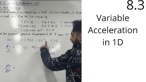 Edexcel A Level Maths: 8.3 Variable Acceleration in 1D