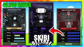 40.000 Robux  DEĞERİNDE CREDİT!! skibidi Toilet Defence GODLY   Roblox Skibi Defense