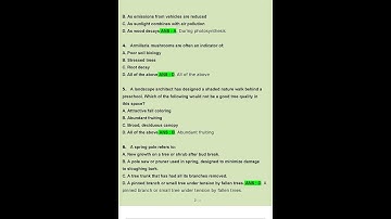 ISA Arborist Certification Exam Questions and Answers 2023   2024 Verified Answers by Expert