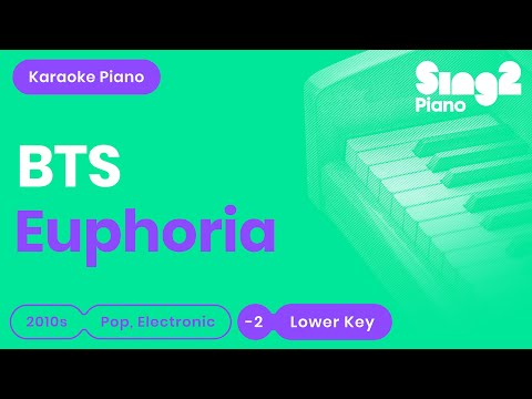 BTS - Euphoria (Lower Key) Piano Karaoke