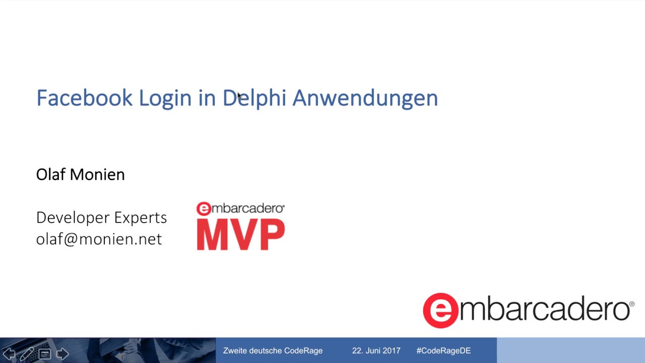 Implementation des Facebook Login-Verfahrens mit Delphi - YouTube
