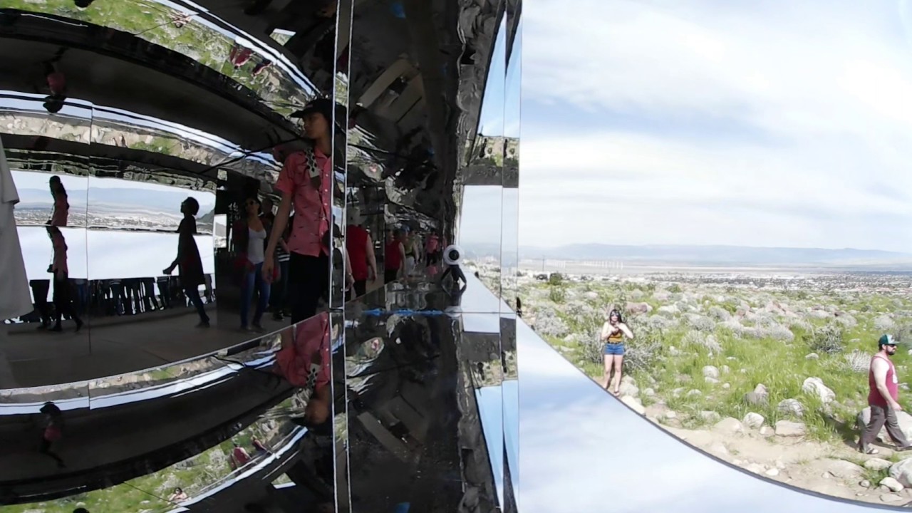 Doug Aitken DesertX Mirror House window Palm Springs March 2017 YouTube