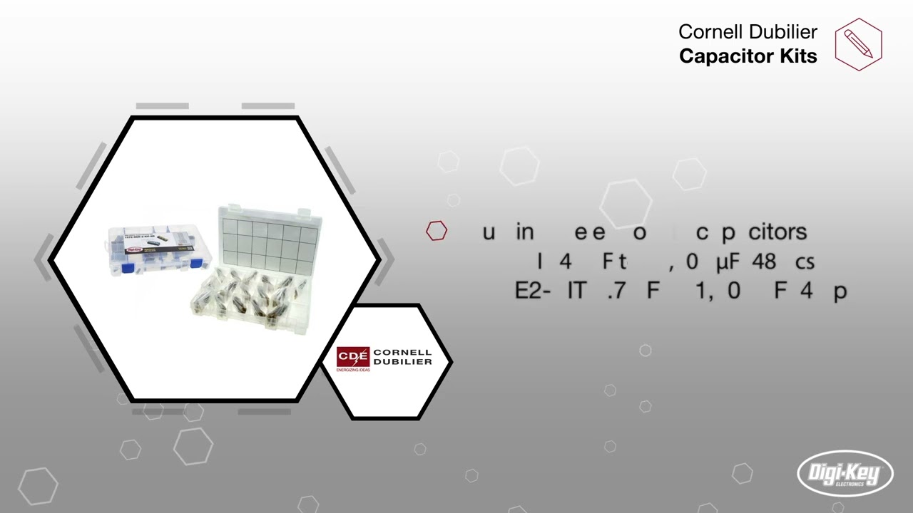 Cornell Dubilier Capacitor kits at Digi Key Electronics