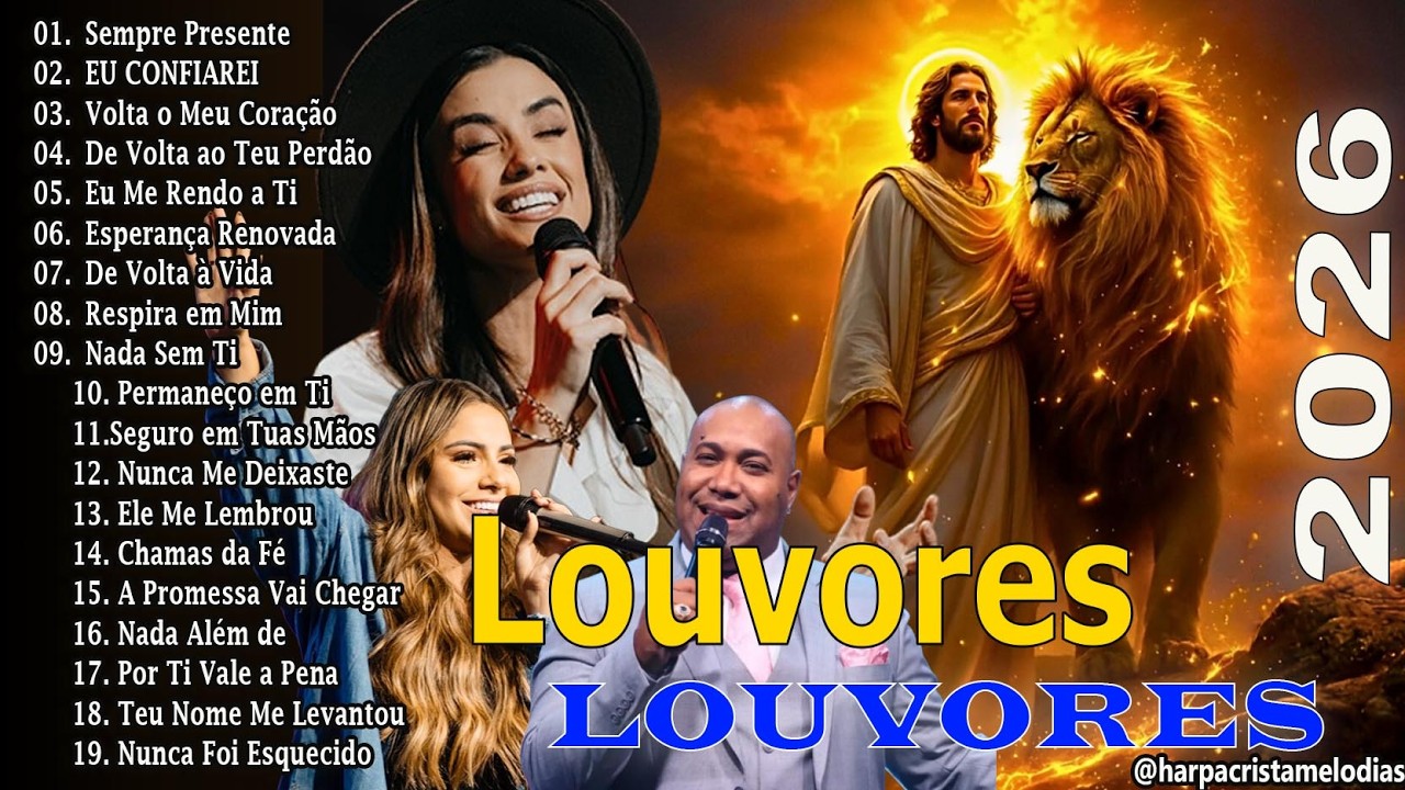 Top 100 Louvores de Adoração 🙏 Hinos Evangélicos Poderosos Para Fortalecer a Fé 2026 #gospel #hinos