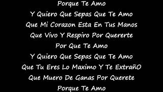 te amo la reunion nortena lyrics chords