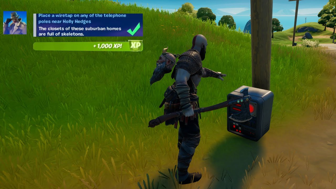 Place a Wiretap on Any of the Telephone Poles Near Holly Hedges in