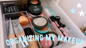 DECLUTTER + ORGANIZE my makeup collection | clean with me
