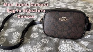 COACH Mini Jamie Camera In Signature Canvas #coach
