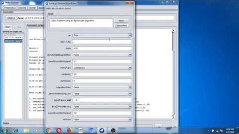 apriori algorithm in WEKA