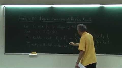 A Short Course on Modular Forms by Prof. M. Ram Murty, Lecture 8: Hecke Operators of Higher Level