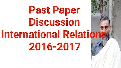 IR: Paper I, Past Paper Evaluation 2016-2017