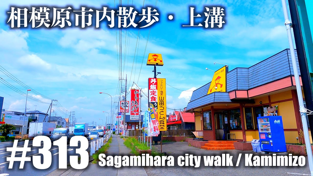 No.313 [4K] Прогулка по городу Сагамихара, Камимидзо