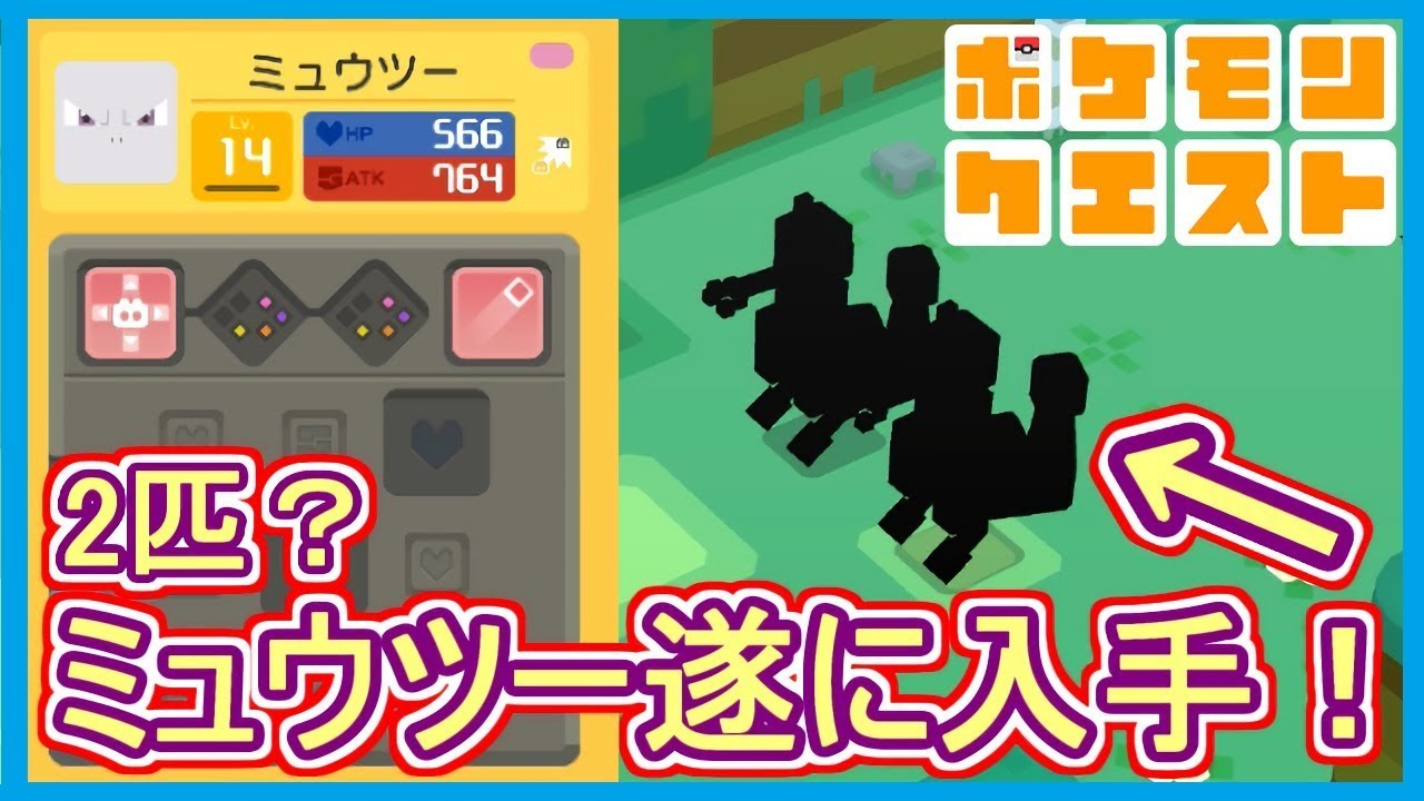 ポケクエ ミュウツー入手 料理と素材 まさかの2匹ゲット