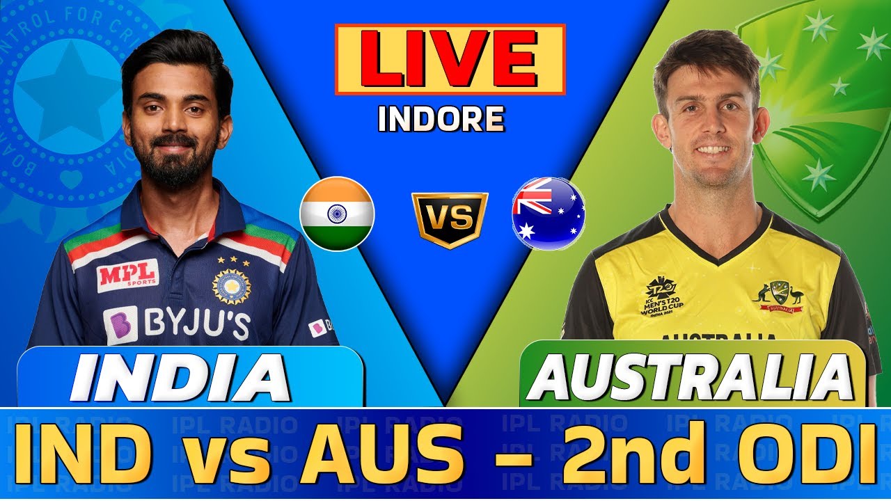 Live India vs Australia, 2nd ODI Indore Live Score & Commentary