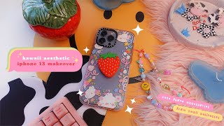 kawaii aesthetic iphone 13 makeover 🍓 plus cute accessories!